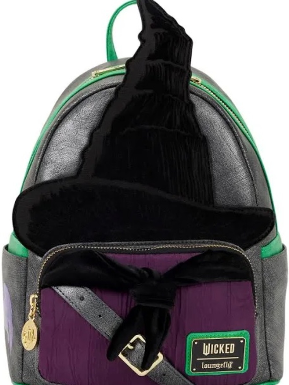 Loungefly Wicked Witch Mini Backpack in Purple, Black & Green